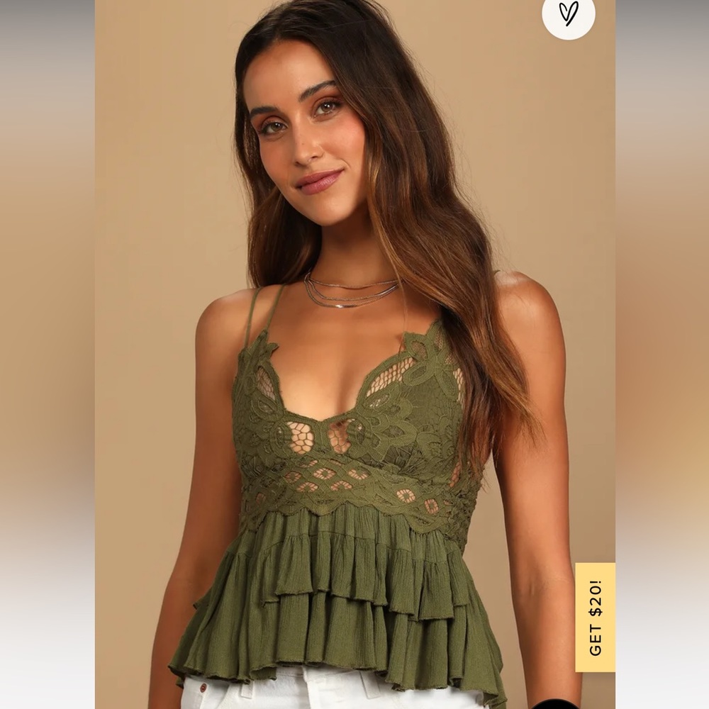 NWT Free People Sold-out Adella Lace Cami